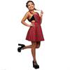 Jawbreaker - Tartan paint plaid Kurzes Gesamtkleid - Rot Product image